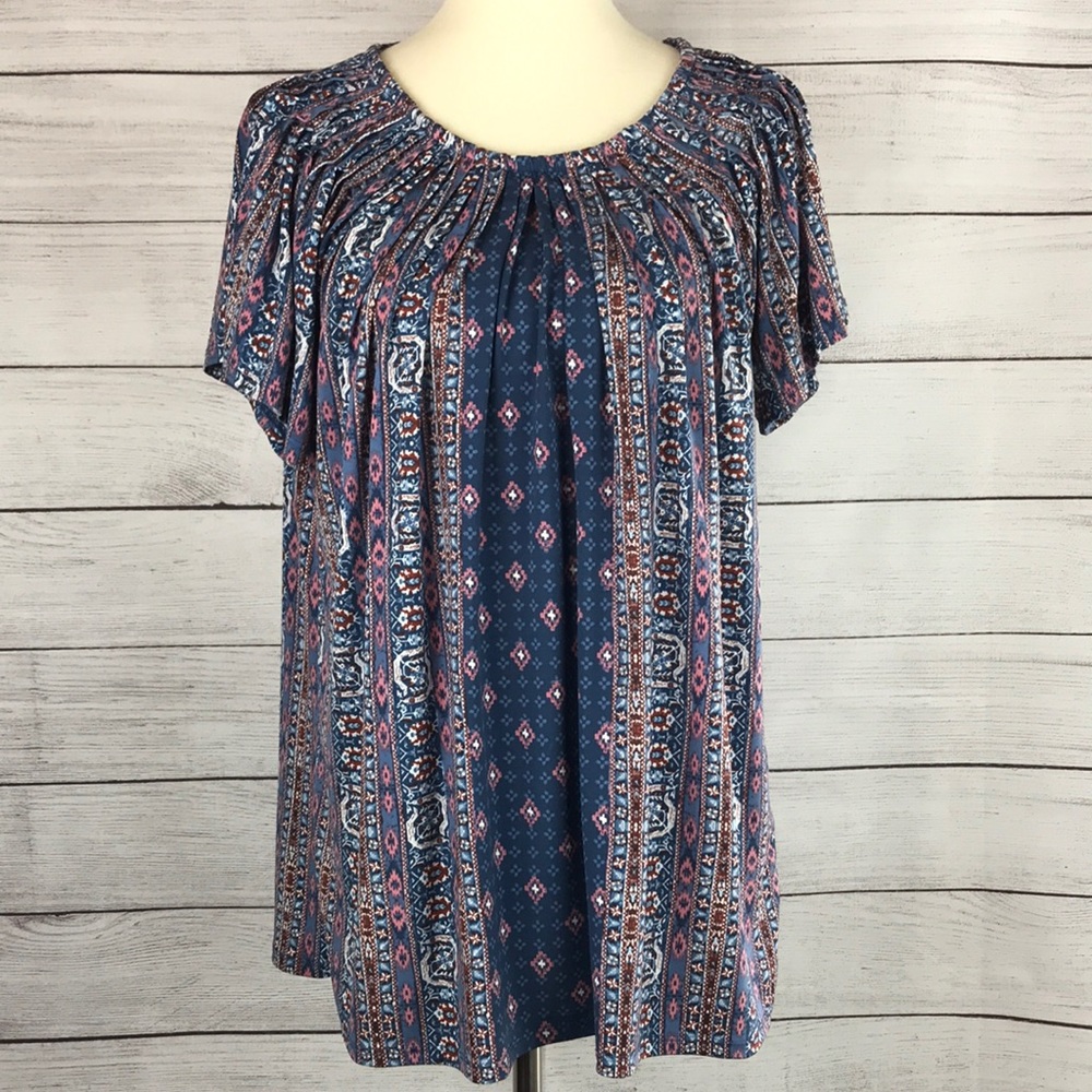 Style & Co Flutter Sleeve Top Size XL